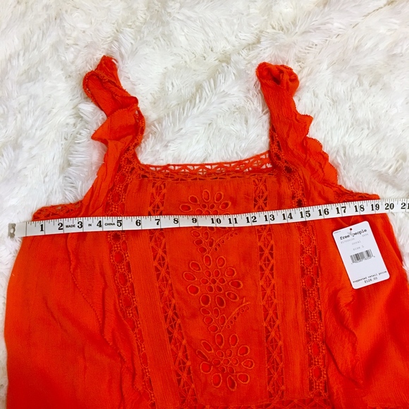 Free People Priscilla Ruffled Crochet-Trim Dress - Picture 8 of 8